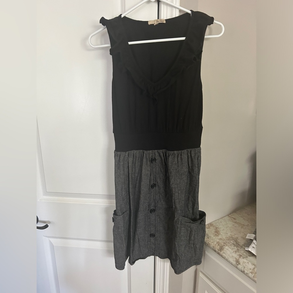 Women’s Bebop Dress Black & Gray Medium